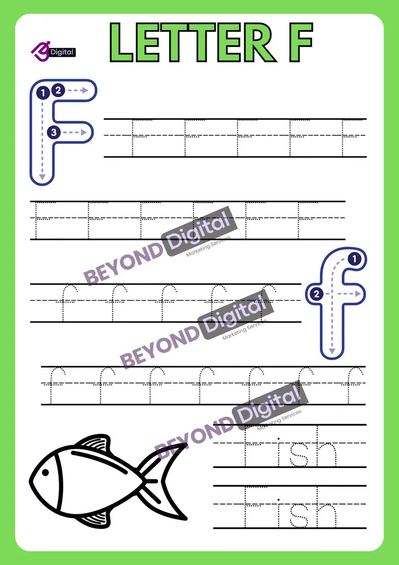 Letter Tracing Worksheets: ABC Handwriting Practice (PDF)
