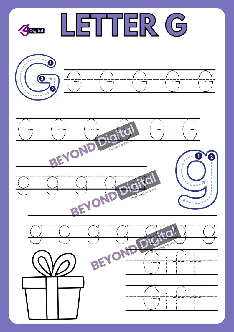 Letter Tracing Worksheets: ABC Handwriting Practice (PDF)
