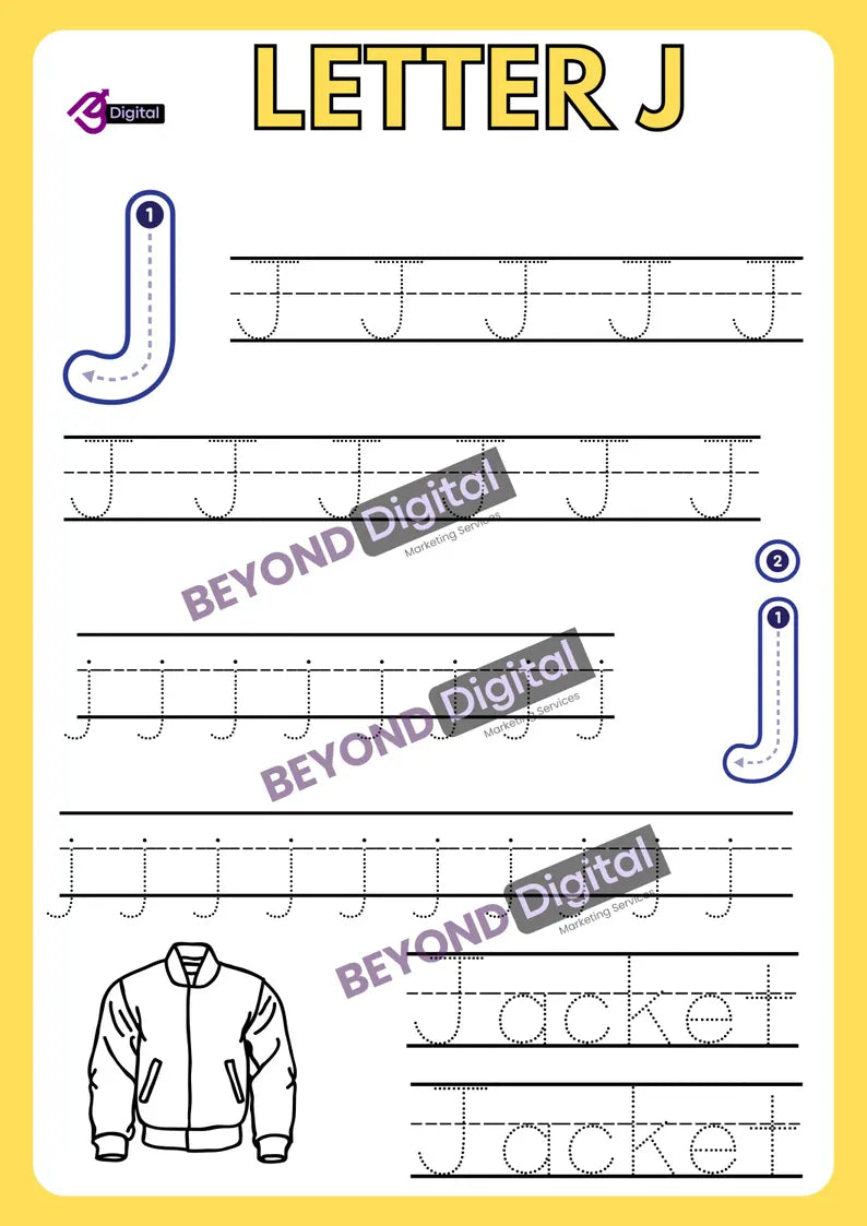Letter Tracing Worksheets: ABC Handwriting Practice (PDF)