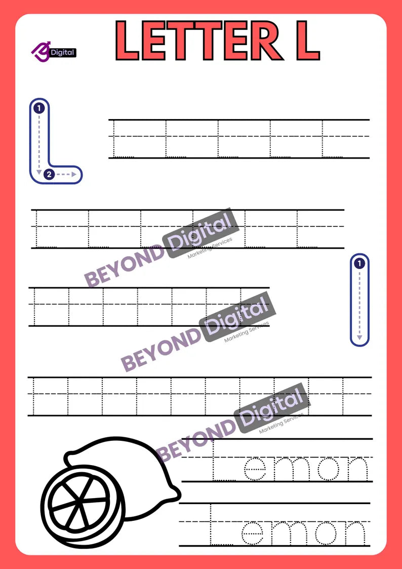 Letter Tracing Worksheets: ABC Handwriting Practice (PDF)