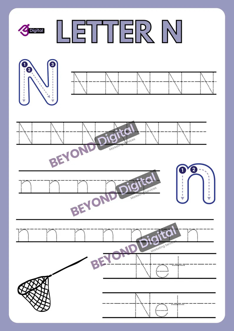 Letter Tracing Worksheets: ABC Handwriting Practice (PDF)