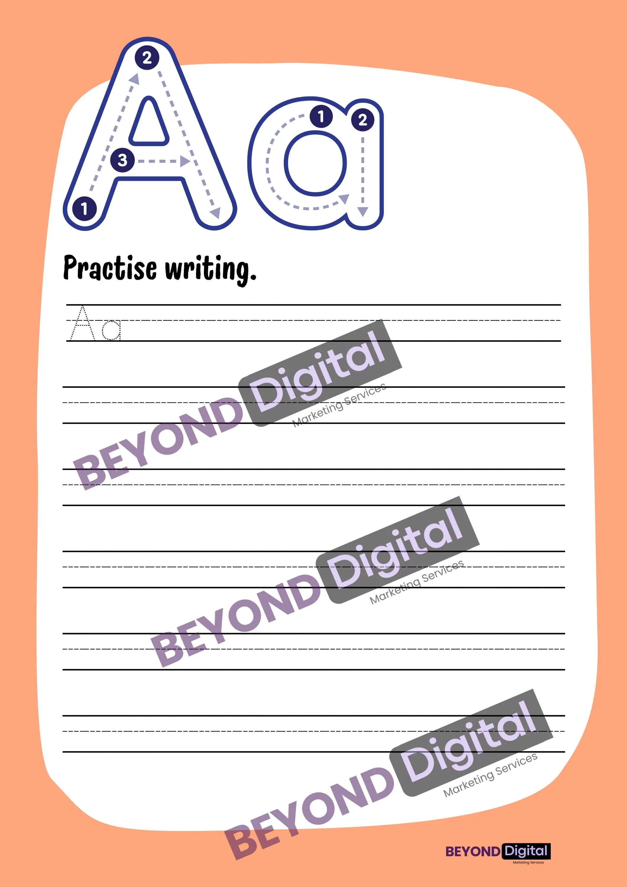 Back to School Alphabet Pages