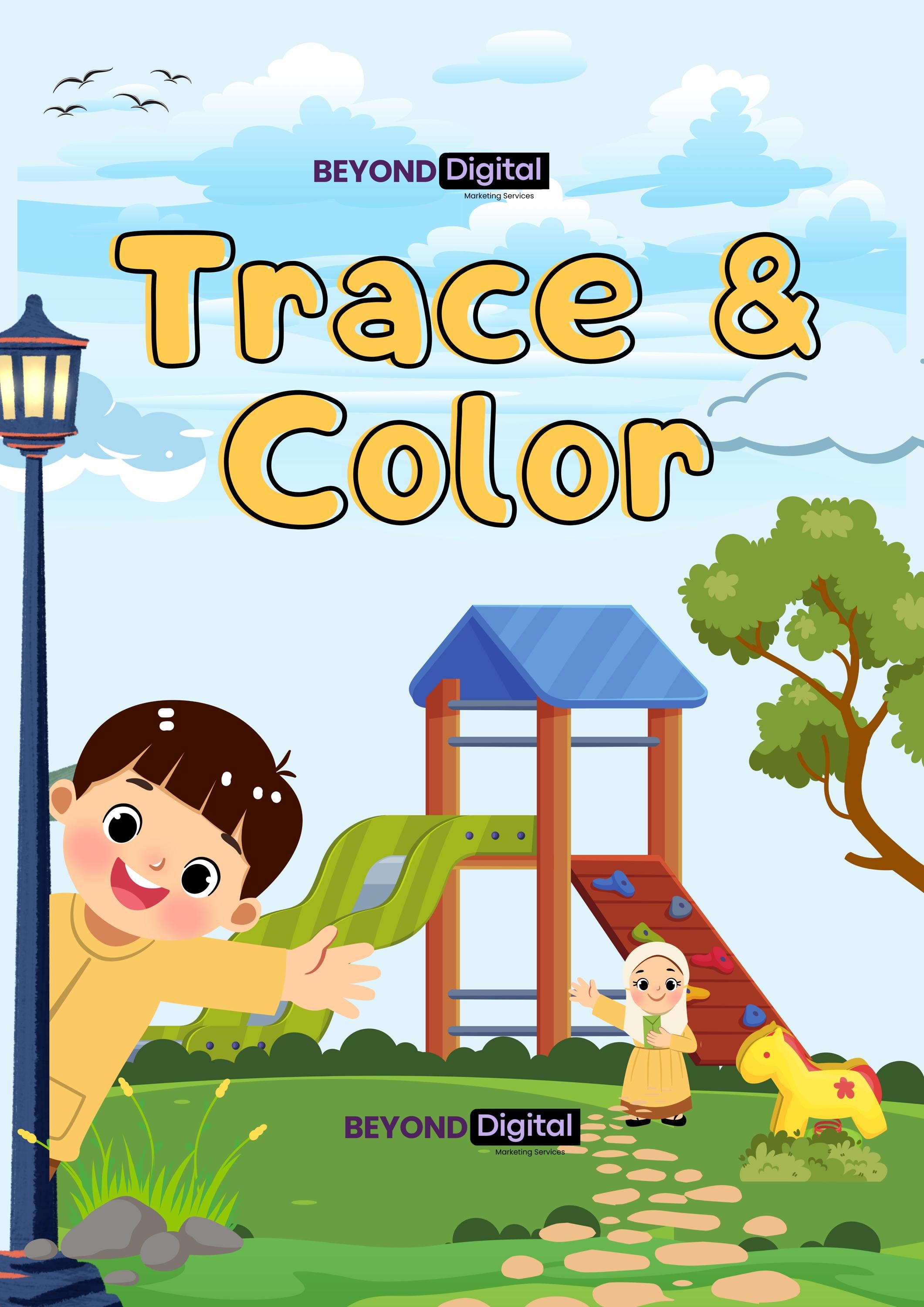 Trace and Colour Book: Fun Learning for Toddlers (Digital Download)
