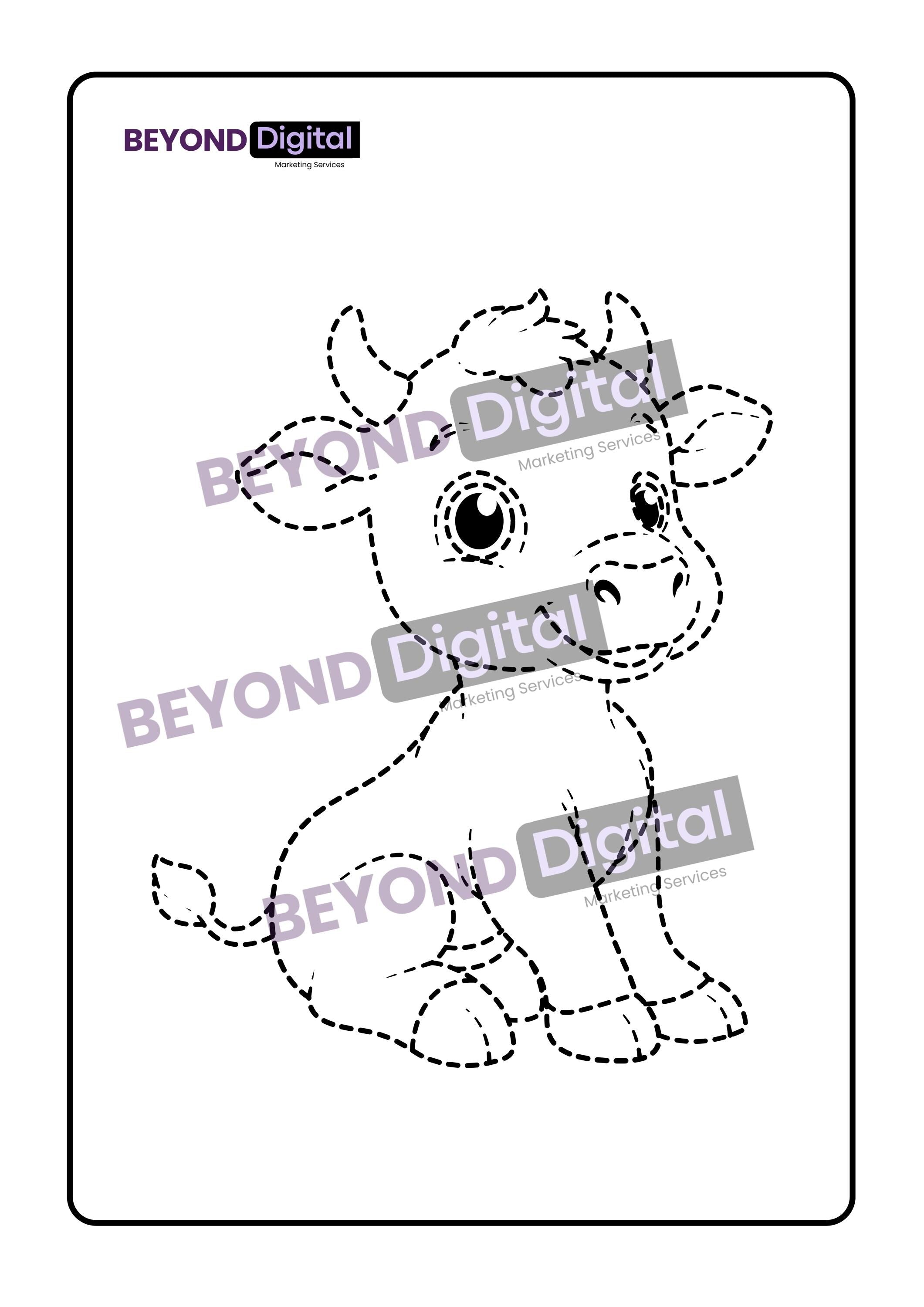 Trace and Colour Book: Fun Learning for Toddlers (Digital Download)