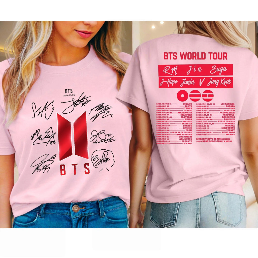 2026 Summer BTS Arirang World Tour Graphic Shirt - Unisex