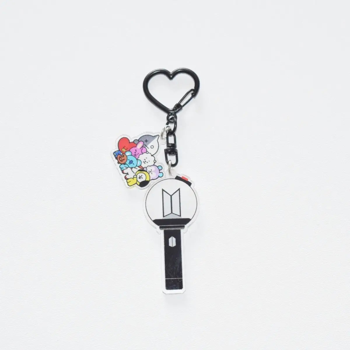 Fashionable Cartoon BTS Series Sweet Cute Creative Pattern Acrylic Keychain Portable Versatile Decorative Pendant