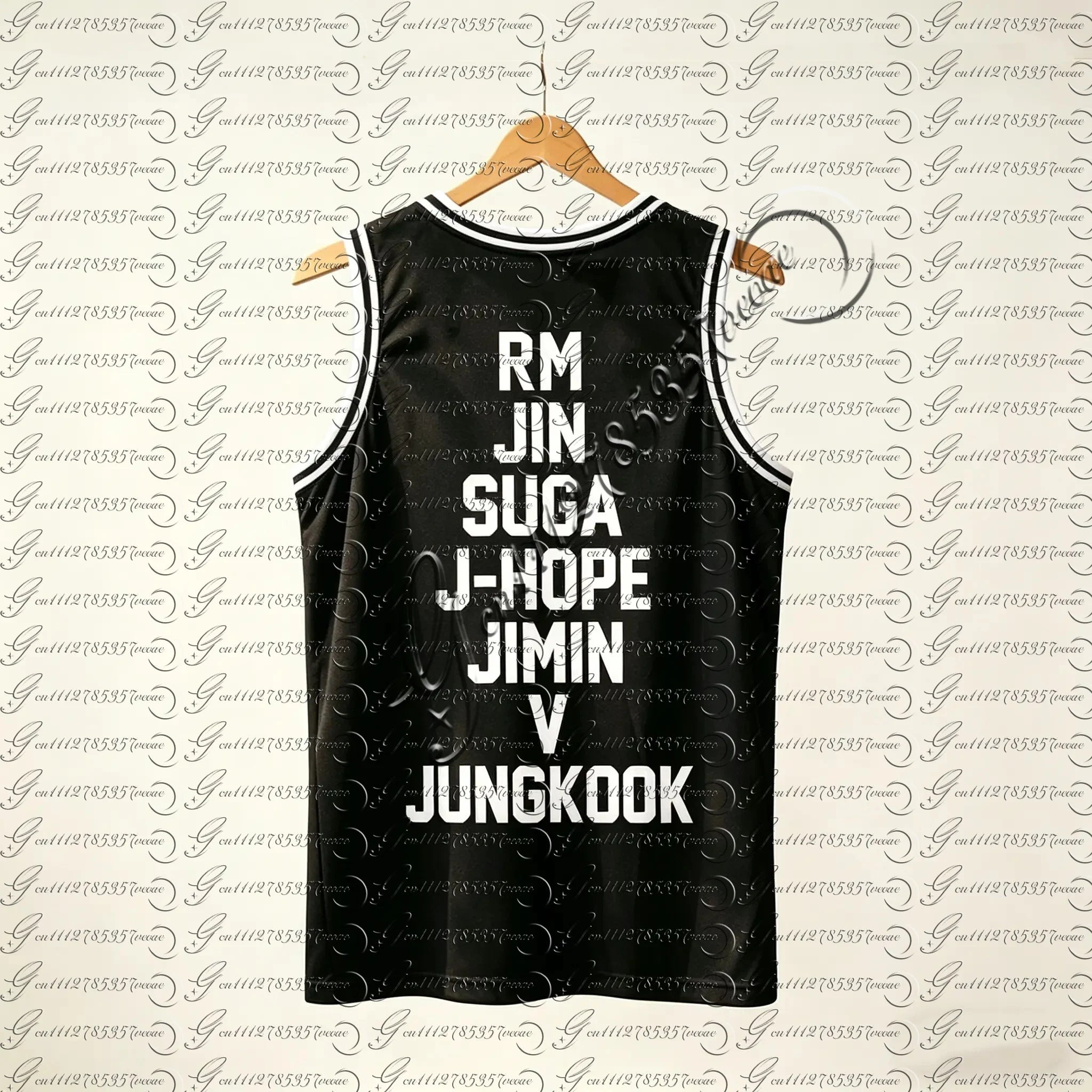 Kpop JUNGKOOK 97 Basketball Jersey Tank Top, Unisex Breathable Sports Vest, Casual Sleeveless Top for Kids Youth, Army Fans Gift