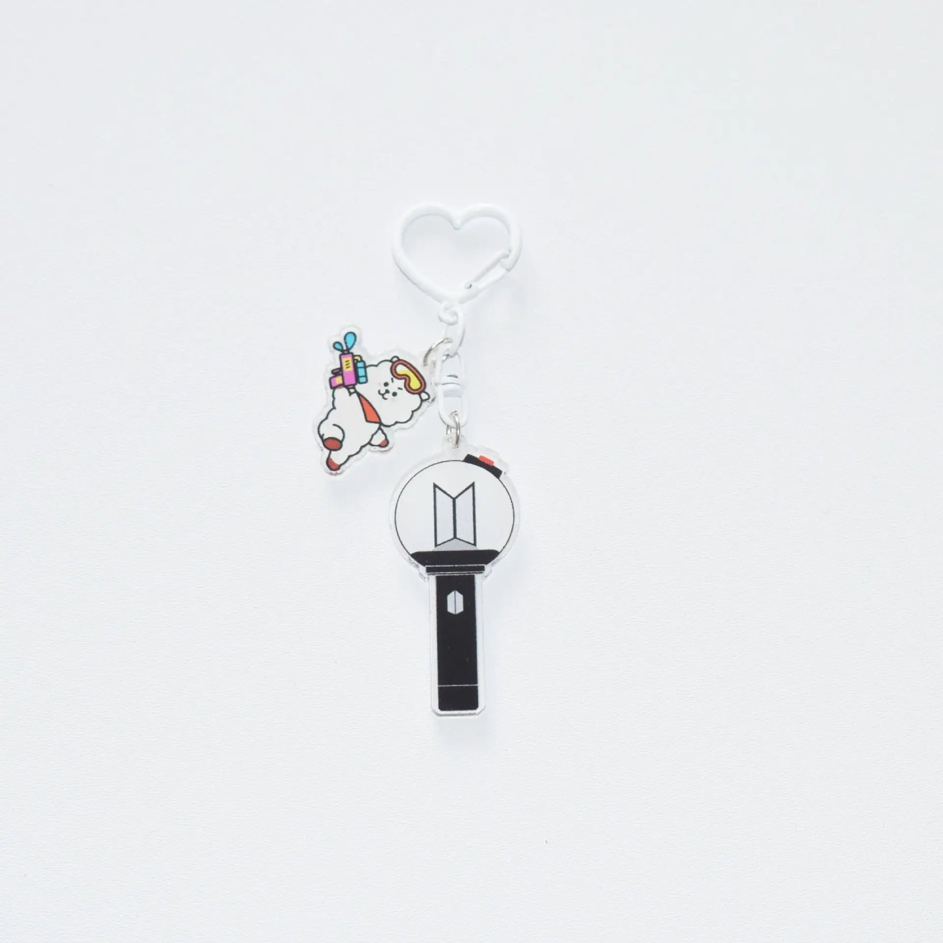 Fashionable Cartoon BTS Series Sweet Cute Creative Pattern Acrylic Keychain Portable Versatile Decorative Pendant
