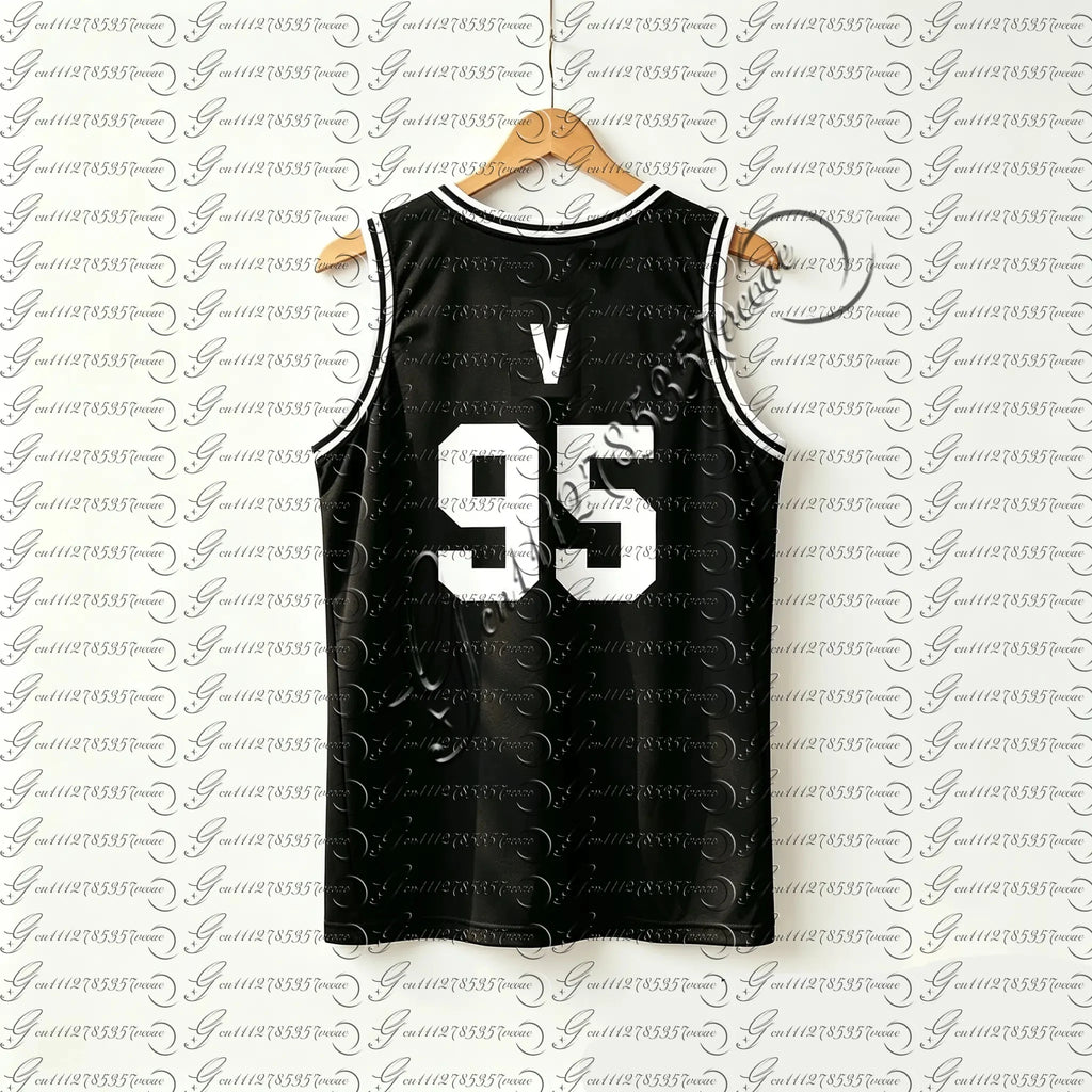 Kpop JUNGKOOK 97 Basketball Jersey Tank Top, Unisex Breathable Sports Vest, Casual Sleeveless Top for Kids Youth, Army Fans Gift