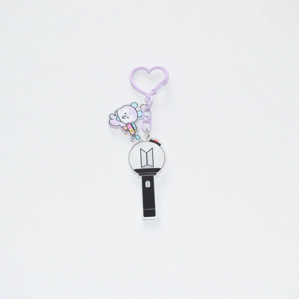 Fashionable Cartoon BTS Series Sweet Cute Creative Pattern Acrylic Keychain Portable Versatile Decorative Pendant