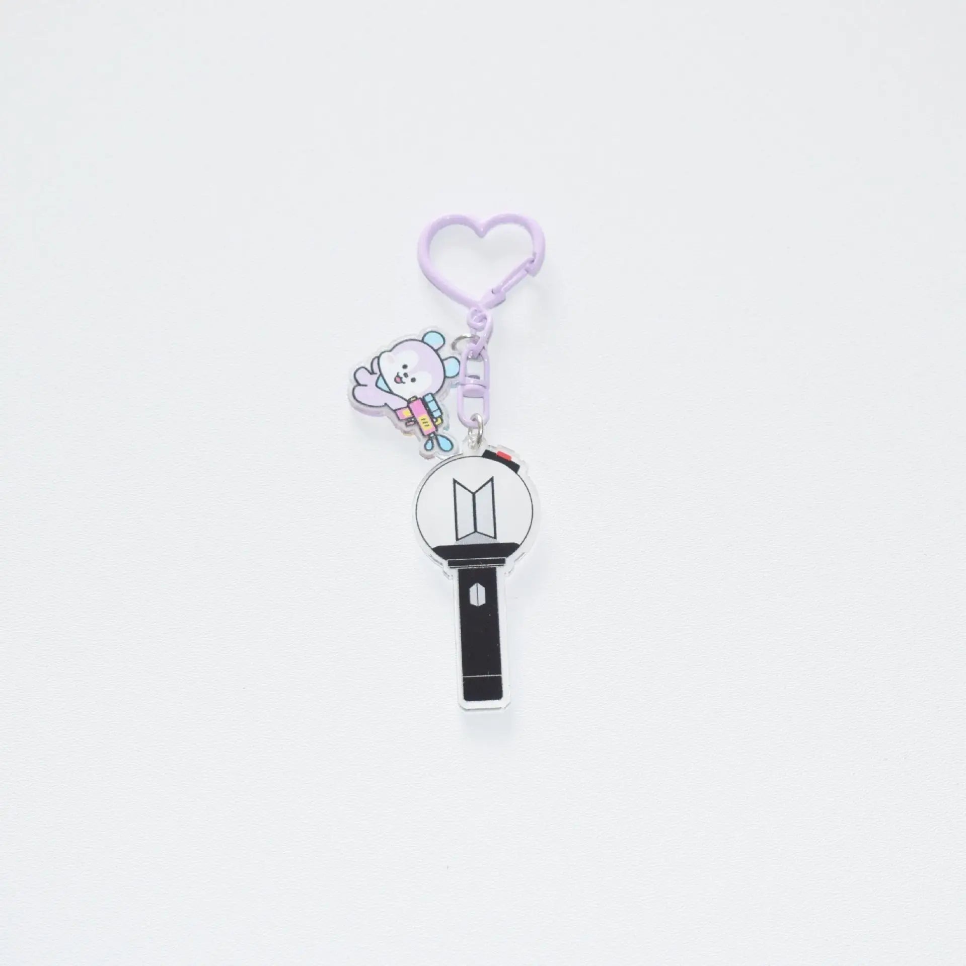 Fashionable Cartoon BTS Series Sweet Cute Creative Pattern Acrylic Keychain Portable Versatile Decorative Pendant