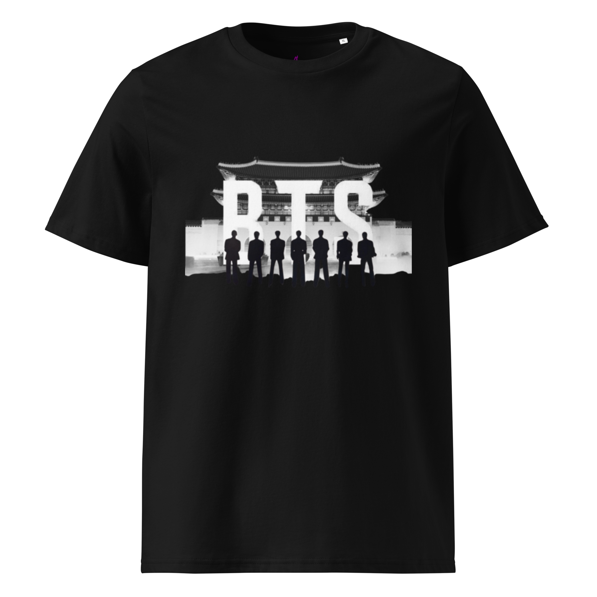 Arirang 2026 World Tour Unisex Organic Cotton T-Shirt (Members Silhouette Logo)