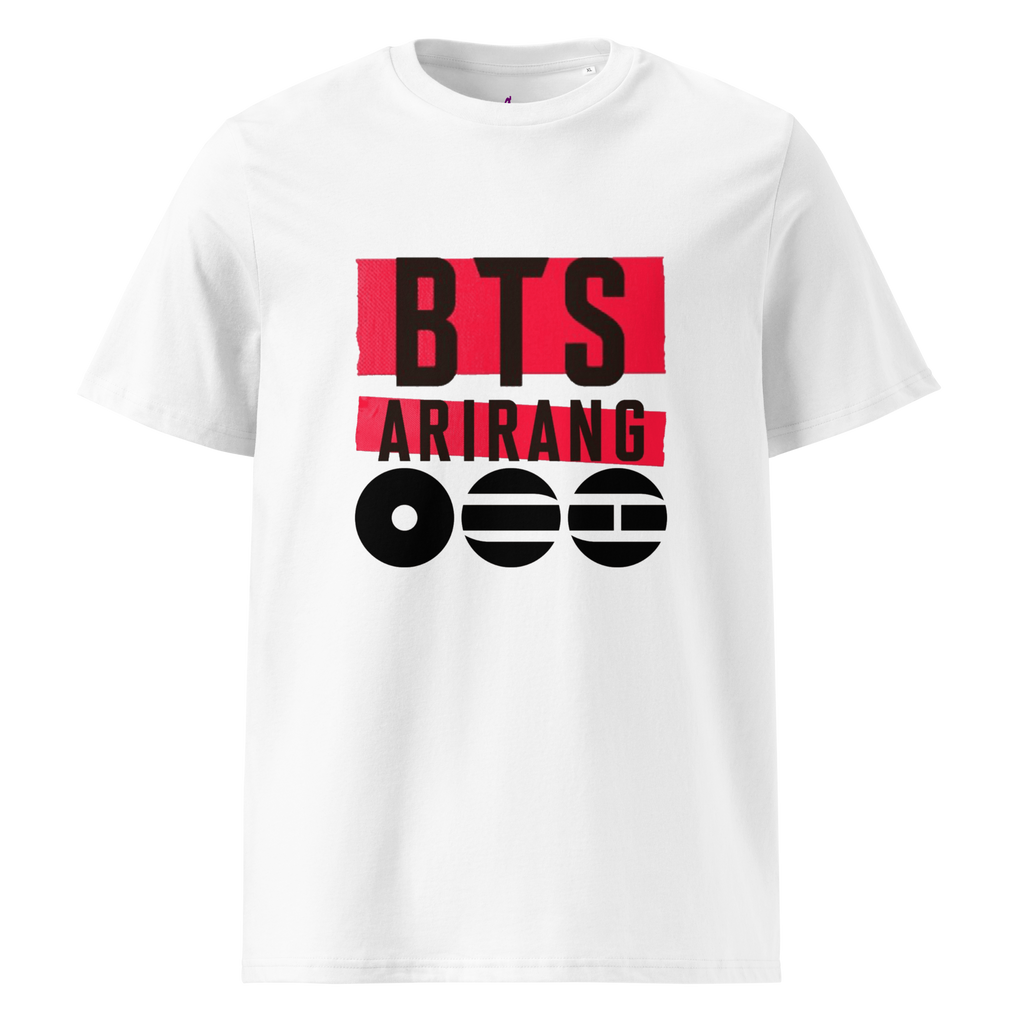 Arirang 2026 World Tour Unisex Organic Cotton T-Shirt (BTS Arirang Logo)